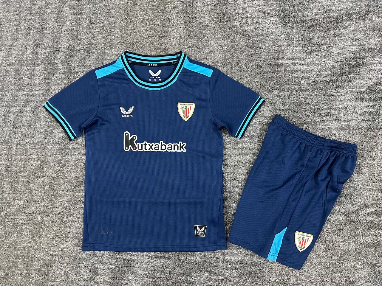 Kids-Athletic Bilbao 25/26 Away Blue Soccer Jersey